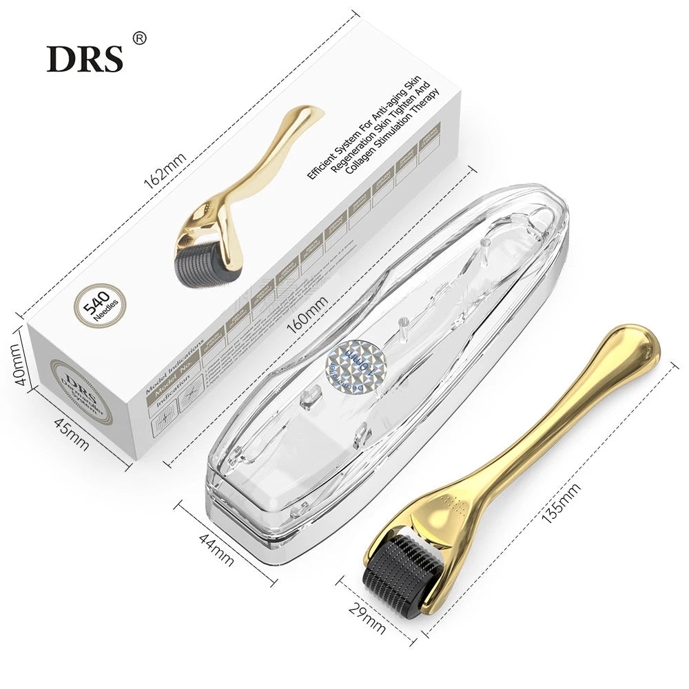 Luxury Golden DRS 540 Derma Roller Micro Needle
