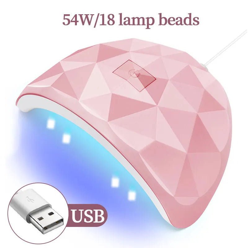 Drying Lamp Manicure UV Nail Dryer Curing Gel Nail Polish With USB Smart