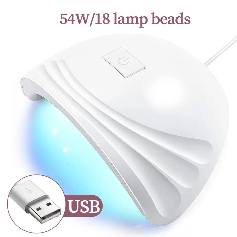 Drying Lamp Manicure UV Nail Dryer Curing Gel Nail Polish With USB Smart