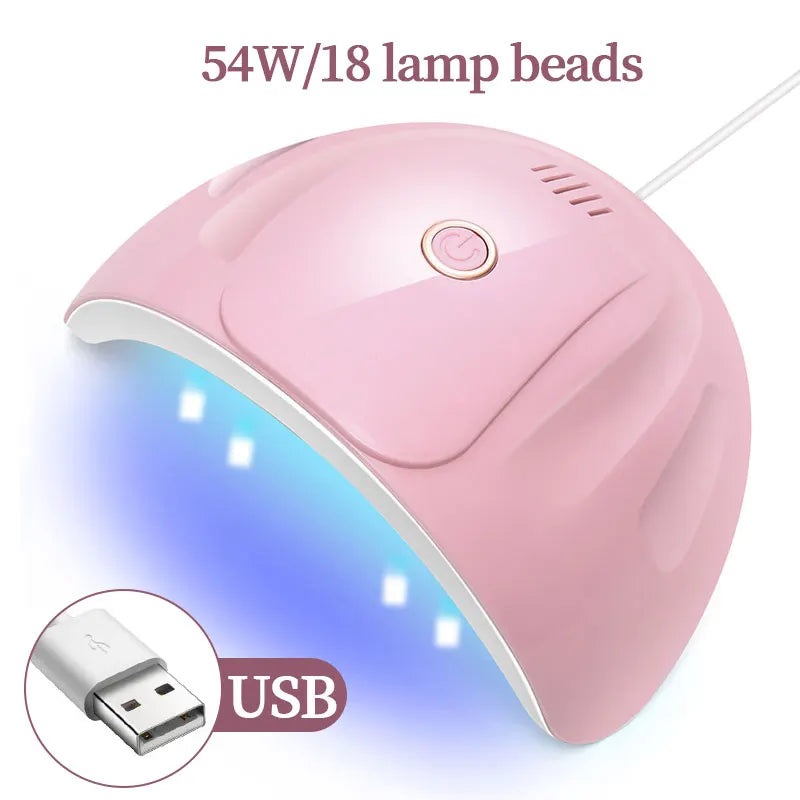 Drying Lamp Manicure UV Nail Dryer Curing Gel Nail Polish With USB Smart