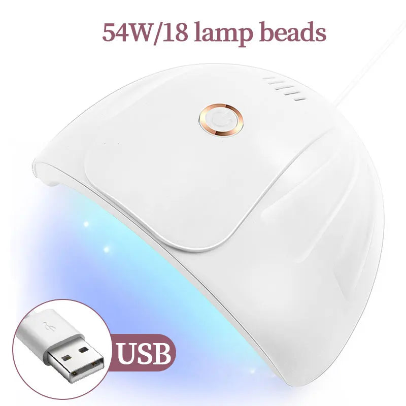 Drying Lamp Manicure UV Nail Dryer Curing Gel Nail Polish With USB Smart
