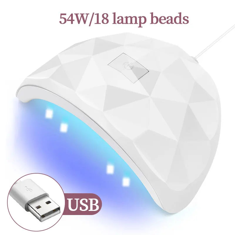 Drying Lamp Manicure UV Nail Dryer Curing Gel Nail Polish With USB Smart