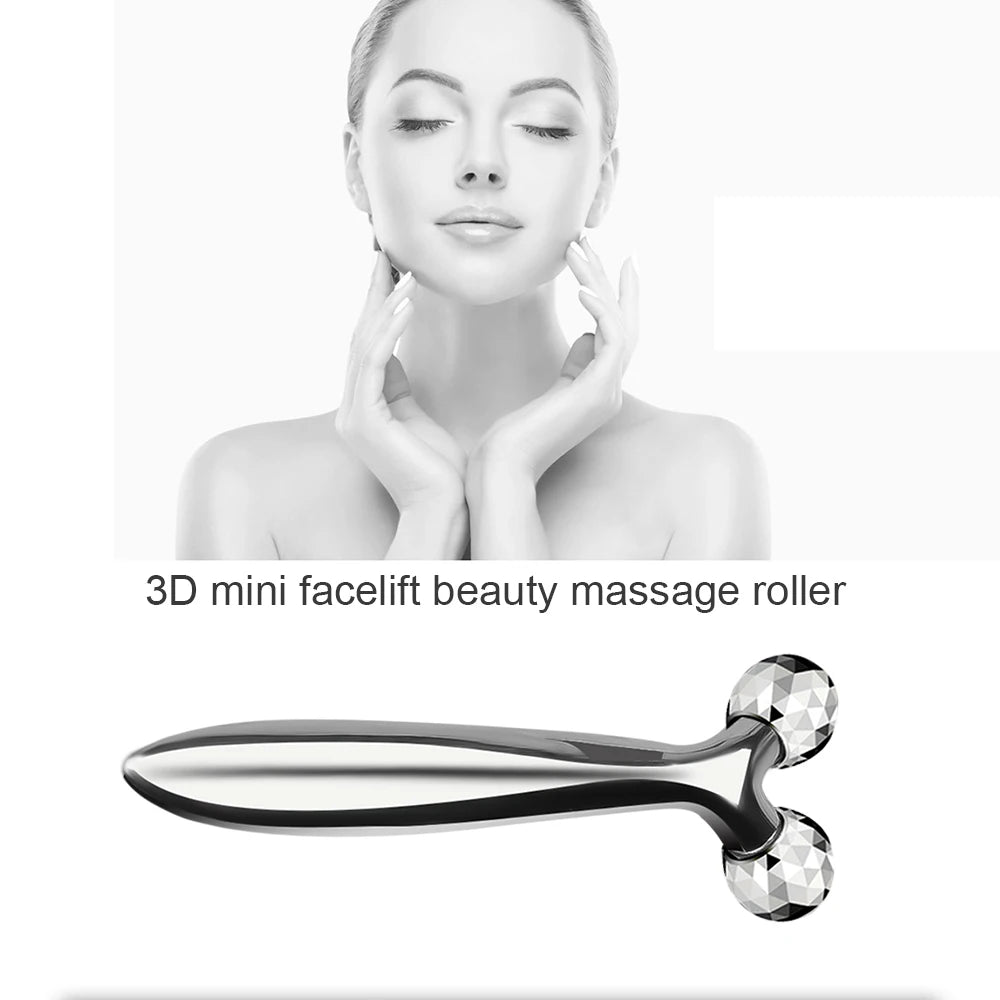 3D Massage Face Lifting Y Shape Roller 360 Rotate