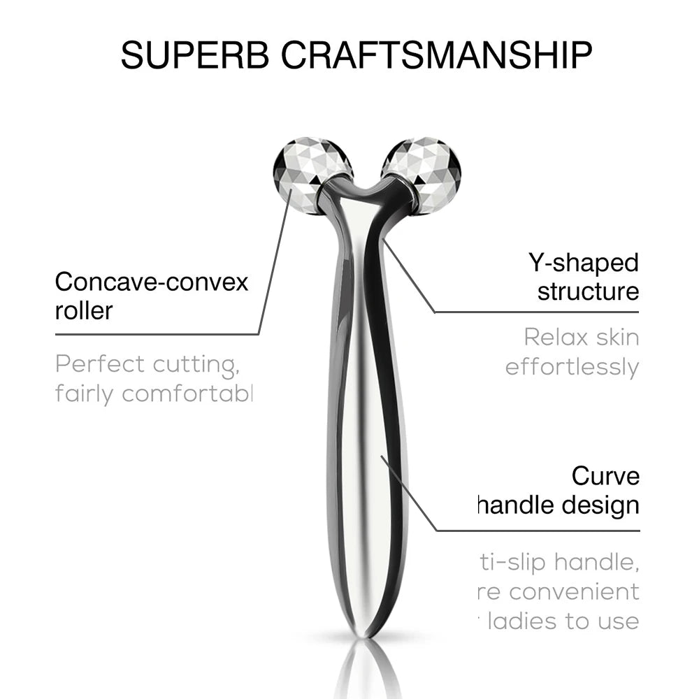 3D Massage Face Lifting Y Shape Roller 360 Rotate