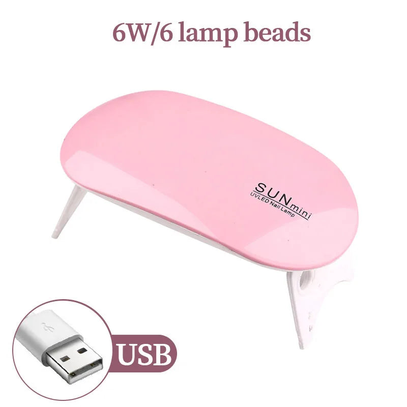 Drying Lamp Manicure UV Nail Dryer Curing Gel Nail Polish With USB Smart
